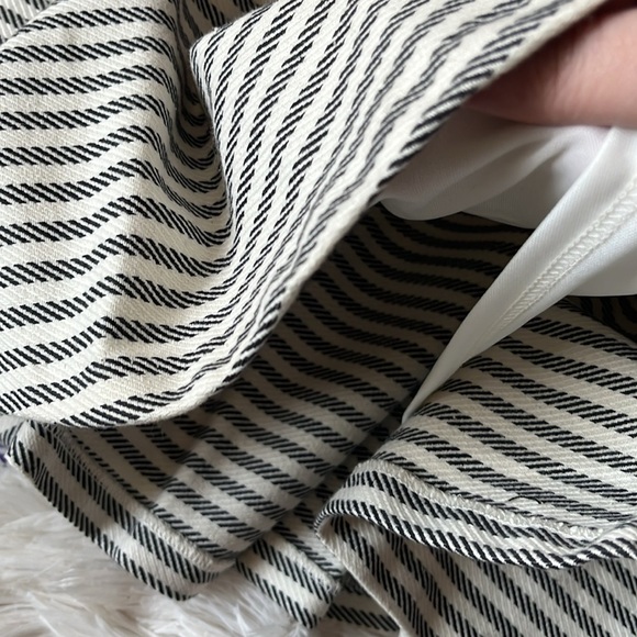 NWT Anthropologie x Eva Franco Alma Fit & Flare Dress Ecru Brown Stripe 6 - Picture 9 of 16